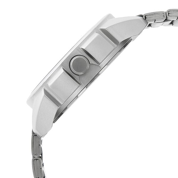 Fastrack 3124SM01 Analog Quartz Men Watch – Silver Dial, Silver Stainless Steel Strap, Bold Everyday Style