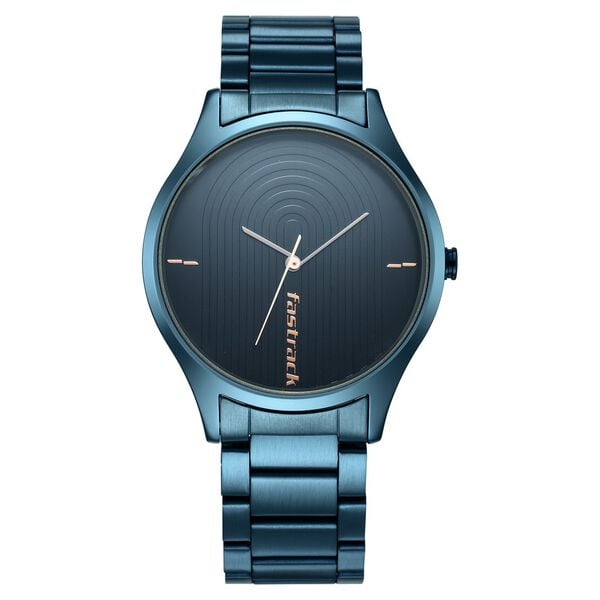 Fastrack 3184QM01 Style Up Quartz Analog Blue Dial Stainless Steel Strap Men’s Watch
