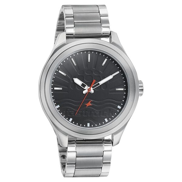 Fastrack 3234SM01 Analog Quartz Men Watch – Black Dial, Stainless Steel Strap