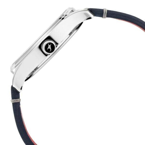 Fastrack 3236SL01 I Love Me Quartz Analog Silver Dial Blue Leather Strap Men’s Watch
