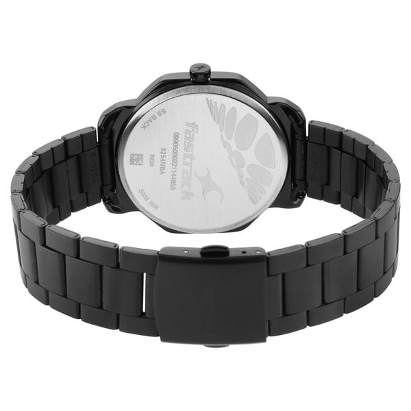Fastrack 3254NM01 Quartz Analog Black Dial Metal Strap Men’s Watch