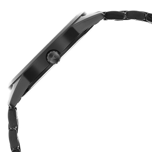 Fastrack 3277NM01 Stunners Quartz Analog Men’s Watch with Black Dial & Black Metal Bracelet