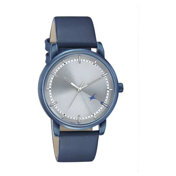 Fastrack 3278QL01 Analog Quartz Women Silver Dial Leather Strap Watch
