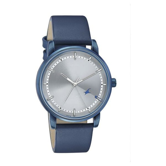 Fastrack 3278QL01 Analog Quartz Women Silver Dial Leather Strap Watch