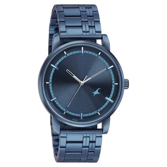 Fastrack 3278QM01 Style Up Quartz Analog Blue Dial Stainless Steel Strap Men’s Watch