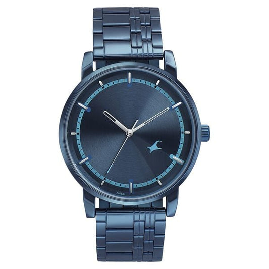 Fastrack 3278QM01 Style Up Quartz Analog Blue Dial Stainless Steel Strap Men’s Watch