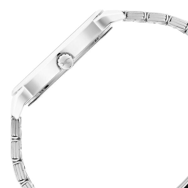 Fastrack 3278SM02 Analog Quartz Men Watch – Silver Dial, Silver Stainless Steel Strap, Casual Stunners Design