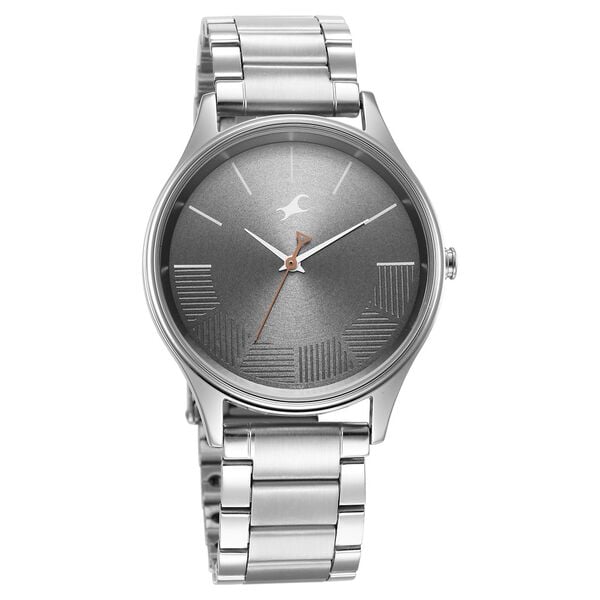 Fastrack 3291SM01 Quartz Analog Grey Dial Metal Strap Men’s Watch