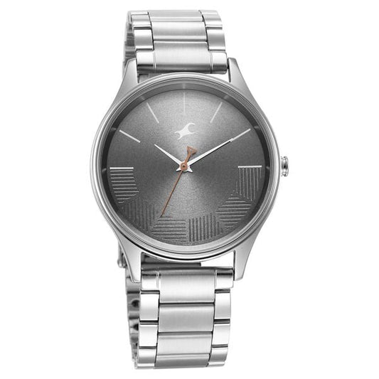 Fastrack 3291SM01 Quartz Analog Grey Dial Metal Strap Men’s Watch