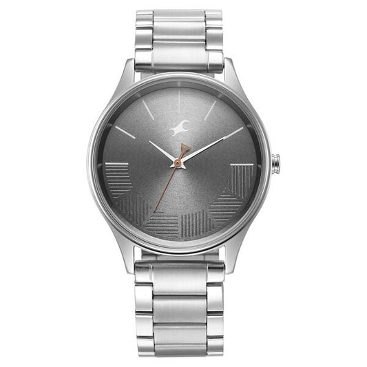 Fastrack 3291SM01 Quartz Analog Grey Dial Metal Strap Men’s Watch