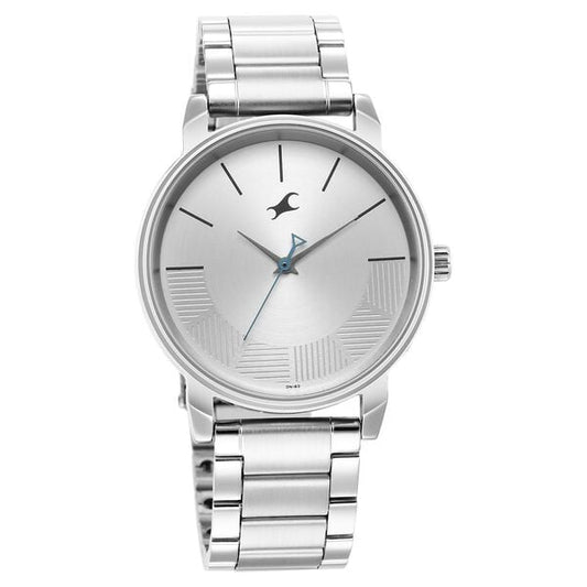 Fastrack 3291SM02 Quartz Analog Silver Dial Metal Strap Men’s Watch