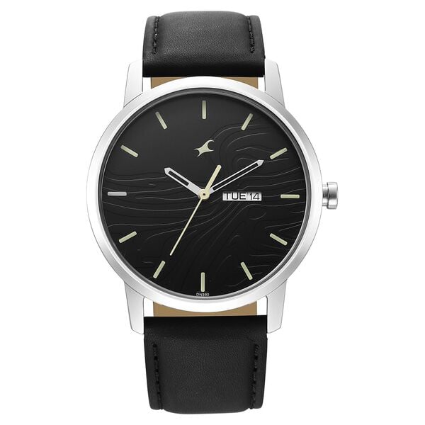 Fastrack 3295SL01 Quartz Analog Black Dial Leather Strap Men’s Watch (Urban Camo)