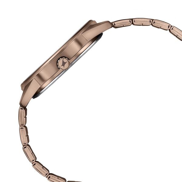 Fastrack 3305QM01 Stunners Quartz Analog Men’s Watch with Brown Dial, Brown Stainless Steel Bracelet