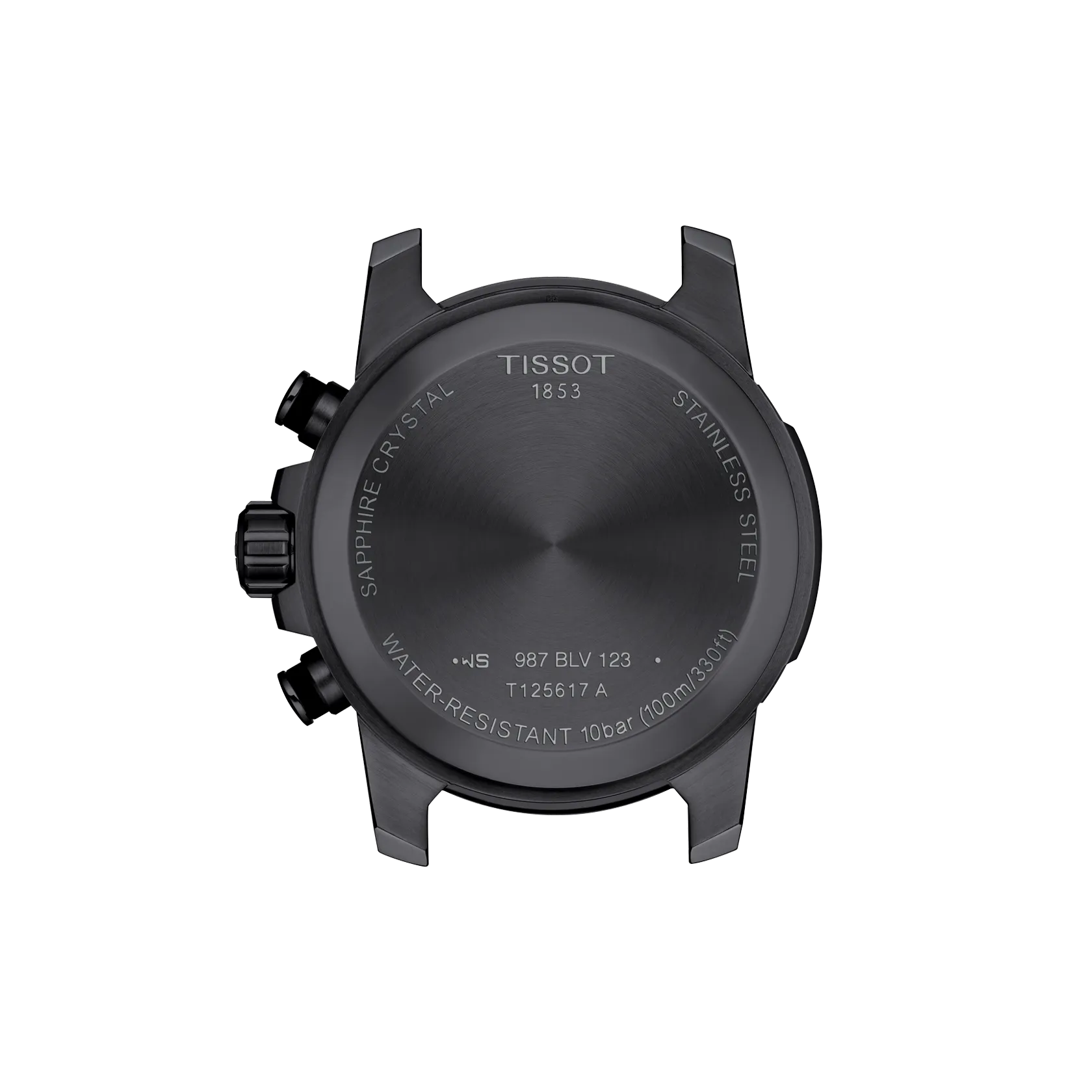 Tissot T1256173705101 Supersport Chrono Black Dial Black/Beige Strap Men Analog Quartz Chronograph 45.5 mm