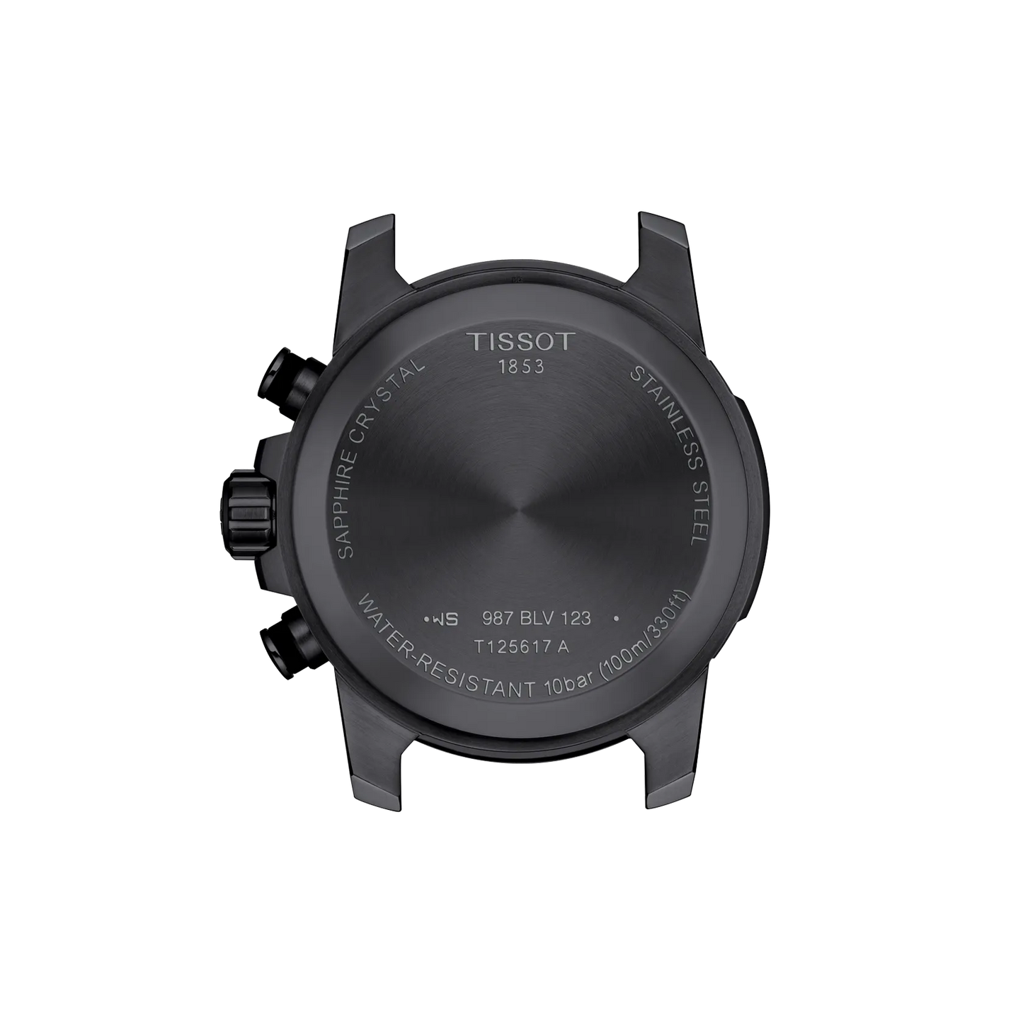 Tissot T1256173705101 Supersport Chrono Black Dial Black/Beige Strap Men Analog Quartz Chronograph 45.5 mm