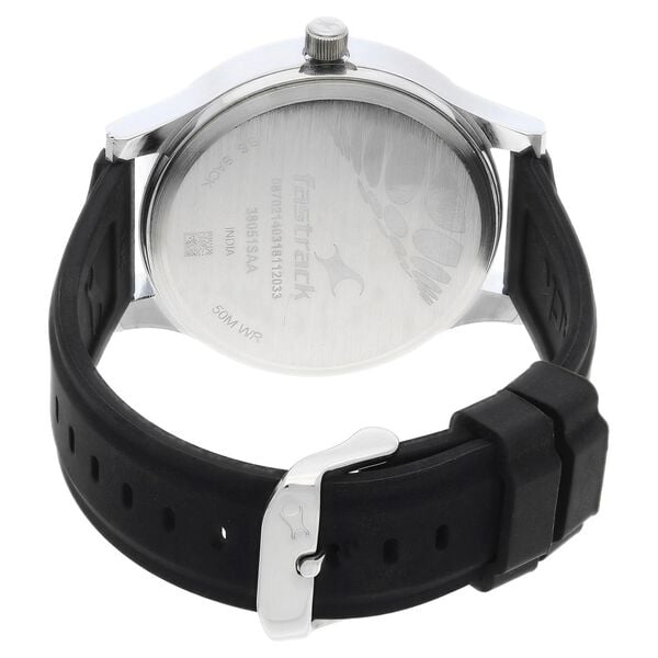 Fastrack 38051SP01 Quartz Analog Grey Dial Silicone Strap Men’s Watch