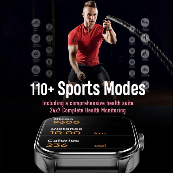 Fastrack POWER-BEIGE Reflex Power Unisex AMOLED Smartwatch with Bluetooth Calling Beige Strap