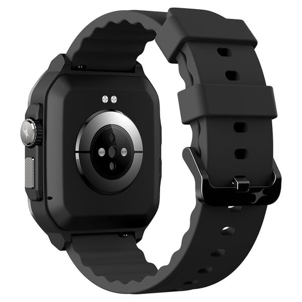 Fastrack 38106PP01 Active Pro Smartwatch AMOLED Display Black Silicone Strap Unisex Watch