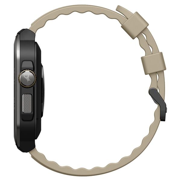 Fastrack 38106PP02 Active Pro Smartwatch AMOLED Display Khaki Silicone Strap Unisex Watch