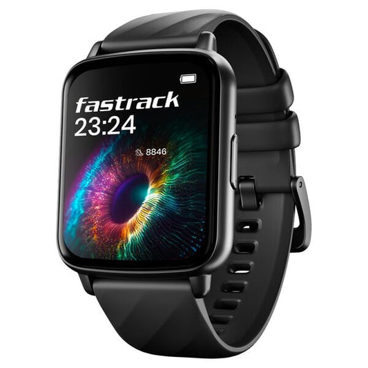 Fastrack 38135PP01K Jupiter S1 Smartwatch 1.83″ TFT Display Black Silicone Strap Unisex Watch