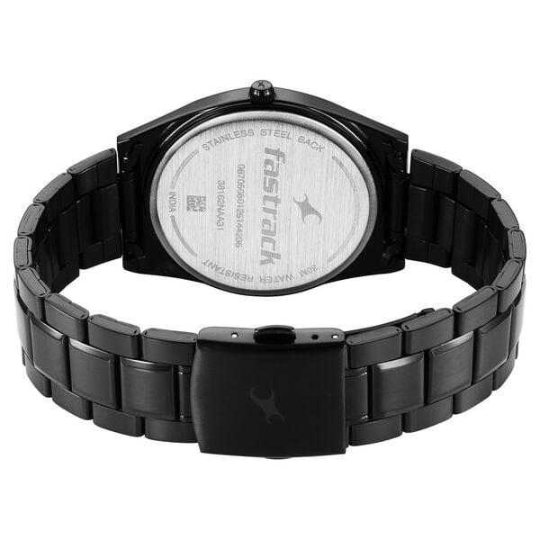 Fastrack 38162NM01 Quartz Analog Green Dial Stainless Steel Strap Men’s Watch