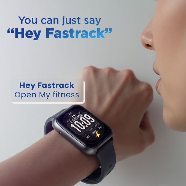 Fastrack 38175PP02K VOX Plus Unisex Blue Bluetooth Calling Smartwatch with 1.85" UltraVU TFT Display