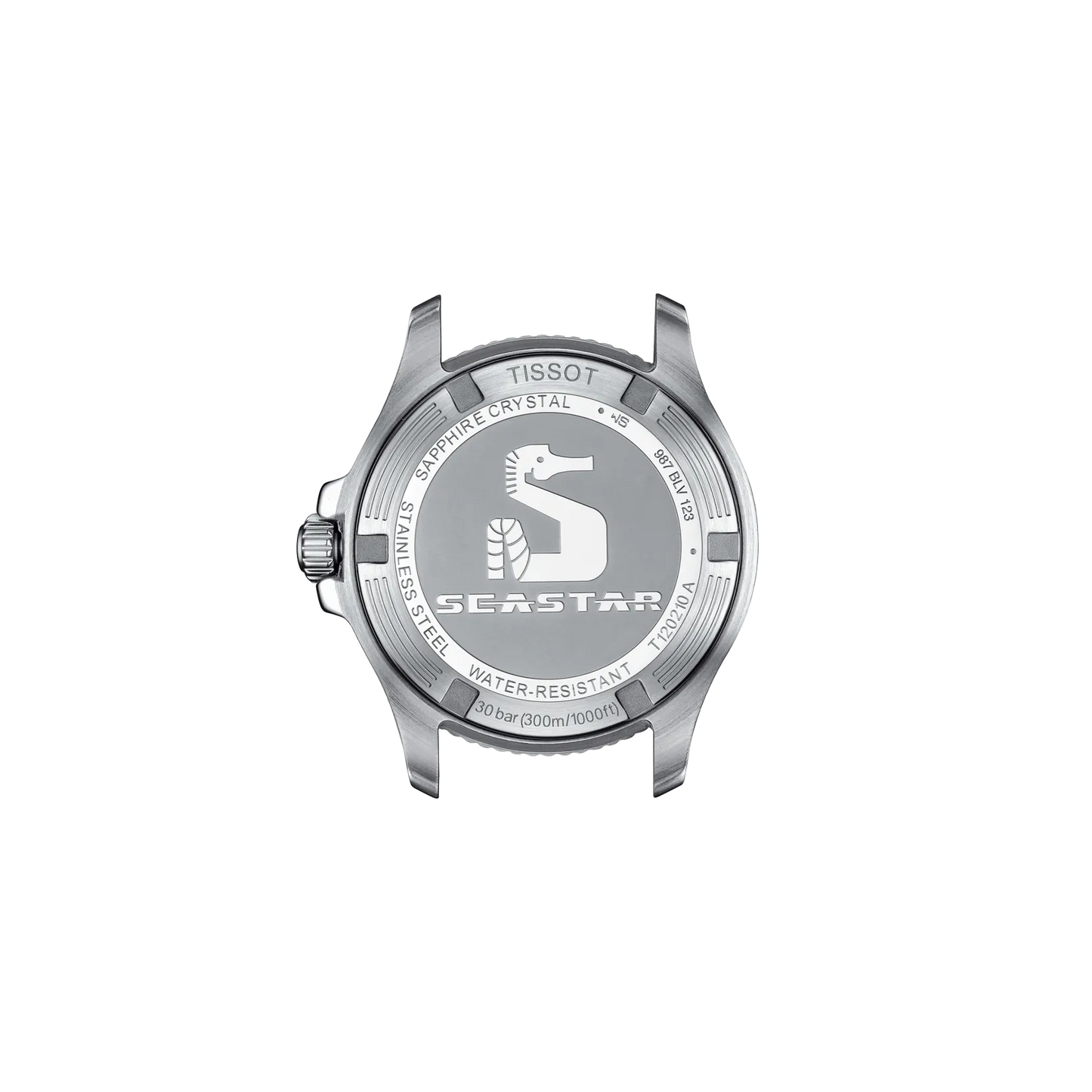 Tissot T1202102105100 Seastar 1000 Black Dial Stainless Steel Bracelet Women Analog Quartz Watch 36 mm