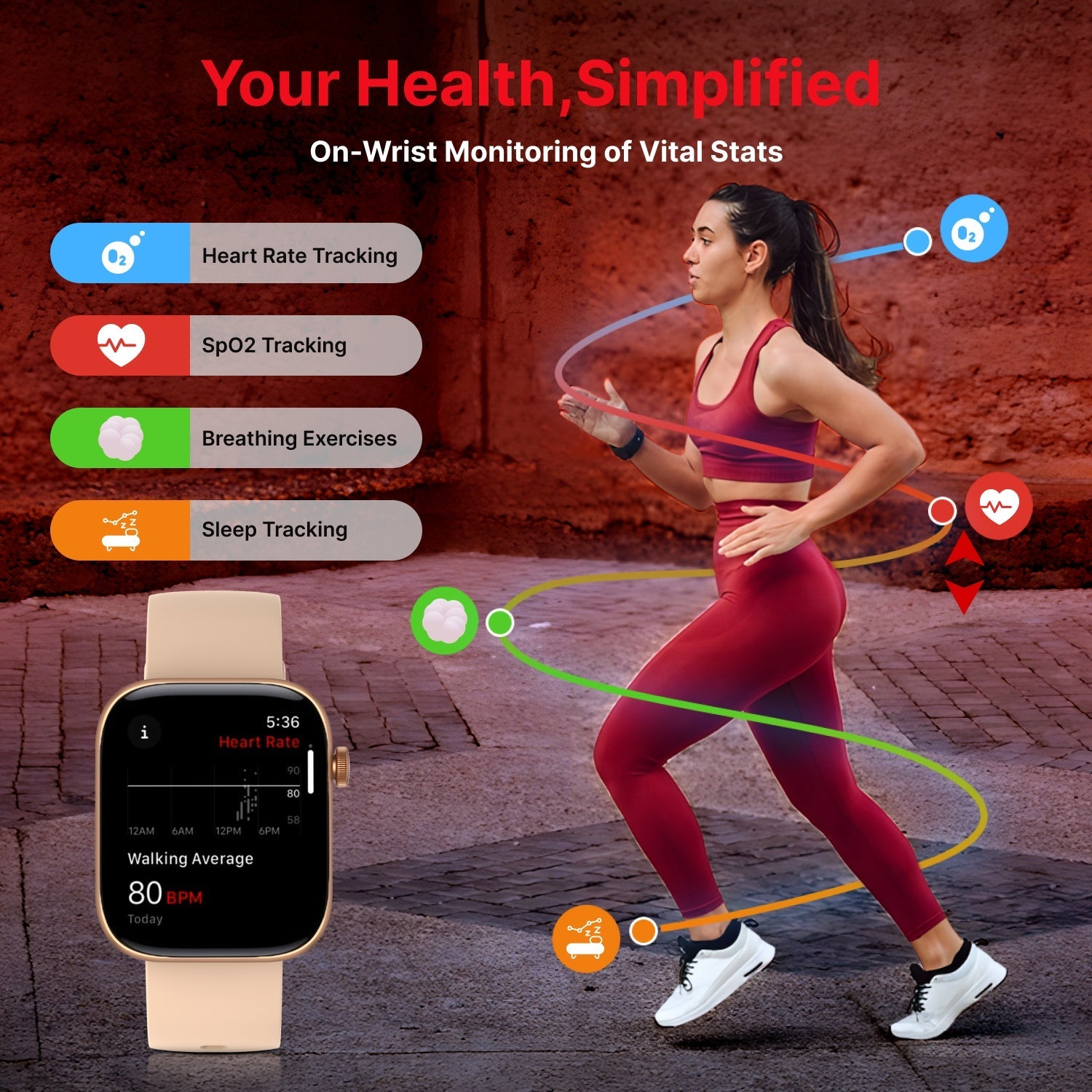 Timex TWIXW903T iConnect Navigator Unisex Smartwatch with BT Calling & Activity Tracking