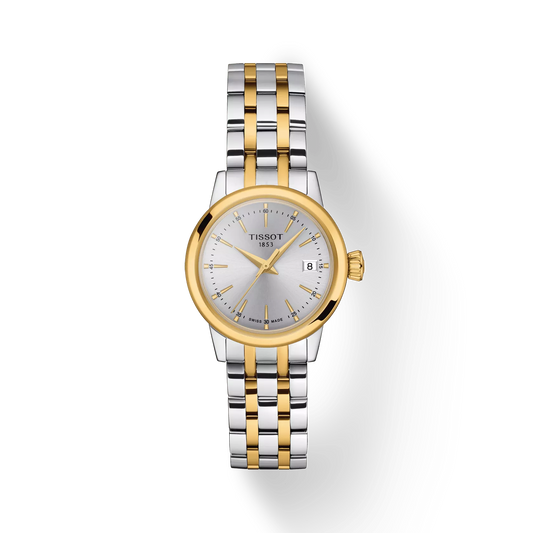 Tissot T1292102203100 Women Analog Quartz Watch with Silver Dial and Two-Tone Stainless Steel Bracelet