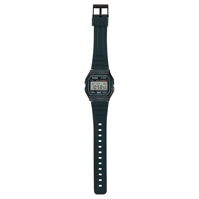 Casio D246 Youth Digital Quartz Green Resin Strap Unisex Casual Watch