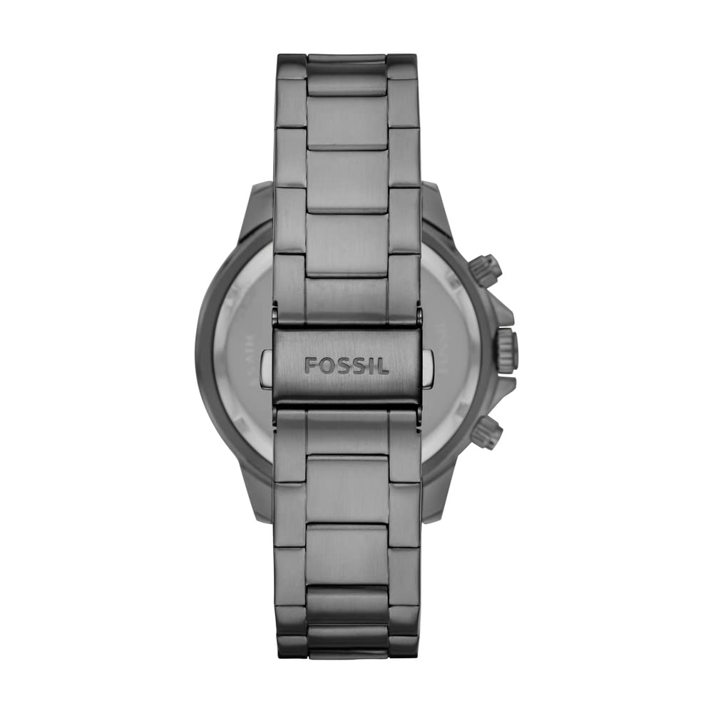Fossil BQ2491 Bannon Men's Smoke Stainless Steel Multifunction Watch