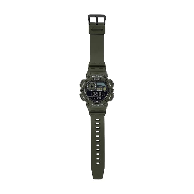 Casio D350 Youth Digital Green Resin Strap Men's Watch