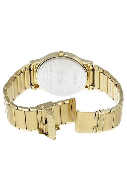 Timex TI000R420 Men Silver Dial Gold Stainless Steel Analog Quartz Watch