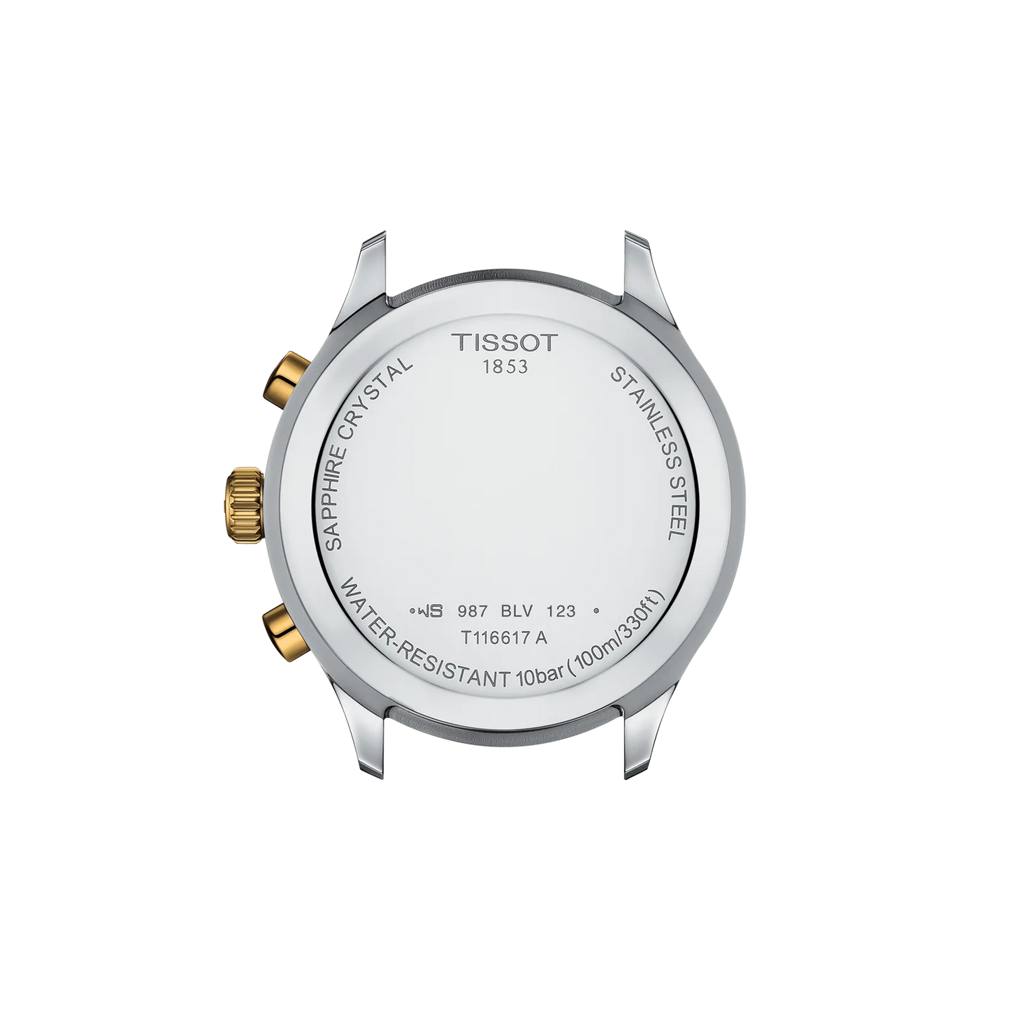 Tissot T1166172209100 Green Dial Men’s Swiss Quartz Chrono XL Classic Watch – Two-Tone Stainless Steel & Yellow Gold PVD Bracelet, Sapphire Crystal