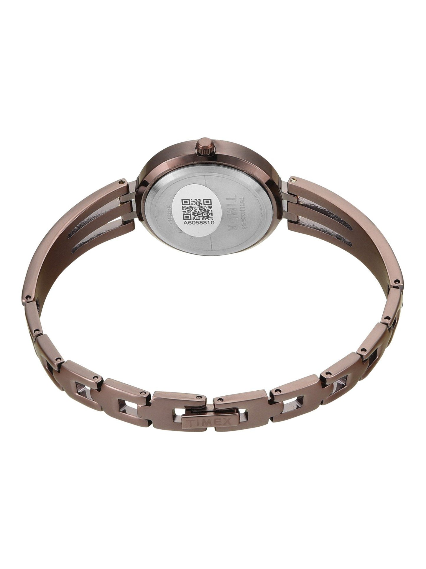 Timex TWTL10324 Women’s Brown Dial Analog Watch with Brown Brass Strap
