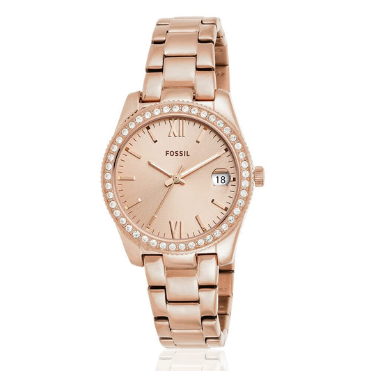 Fossil ES4318I Scarlette Women’s Rose Gold Dial Quartz Analog Watch