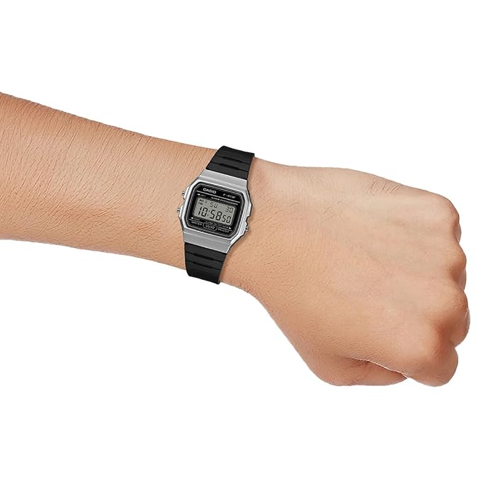 Casio D411 Digital Black Resin Unisex Casual Watch