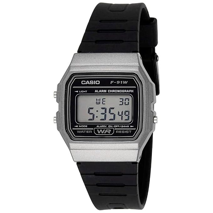 Casio D411 Digital Black Resin Unisex Casual Watch