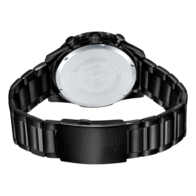 Casio ED515 Edifice Blue Chronograph Black IP Men's Watch