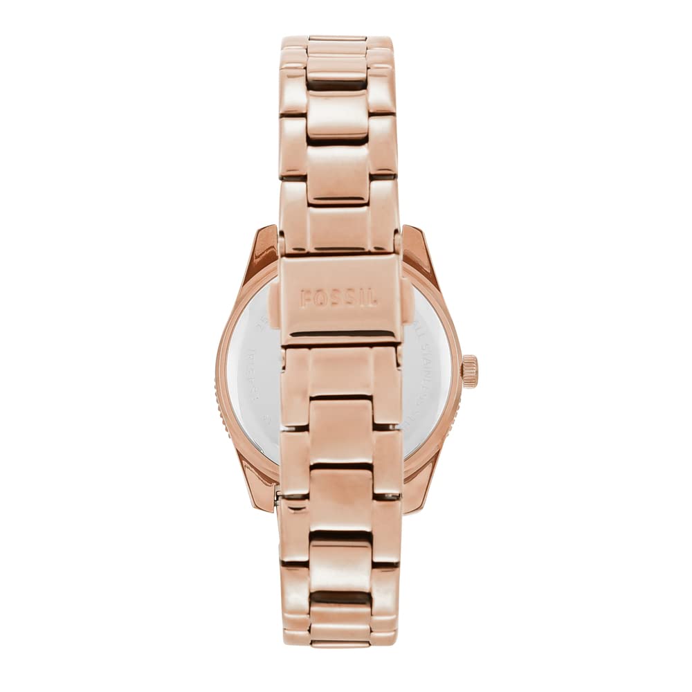 Fossil ES4318I Scarlette Women’s Rose Gold Dial Quartz Analog Watch