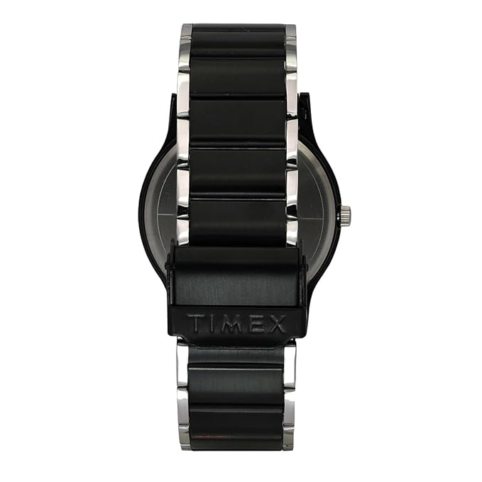 Timex TW000R465 Men’s Black Dial Quartz Analog Round Stainless Steel Watch