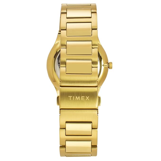Timex TWEG23608 Signio Quartz Analog Green Dial Gold-Tone Stainless Steel Men's Watch