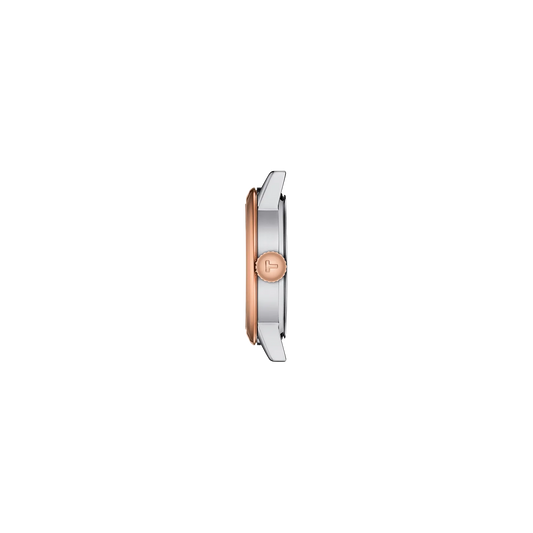 Tissot T1292102201300 White Dial 28 mm Women’s Swiss Quartz Classic Dream Watch – Two‑Tone Stainless Steel Bracelet, Rose Gold PVD Case, Sapphire Crystal