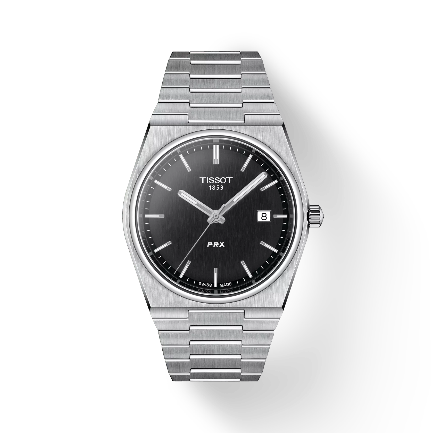 Tissot T1374101105100 Black Dial 40 mm Men’s Swiss Quartz PRX Watch – Stainless Steel Case & Bracelet, Sapphire Crystal Tissot PRX Men
