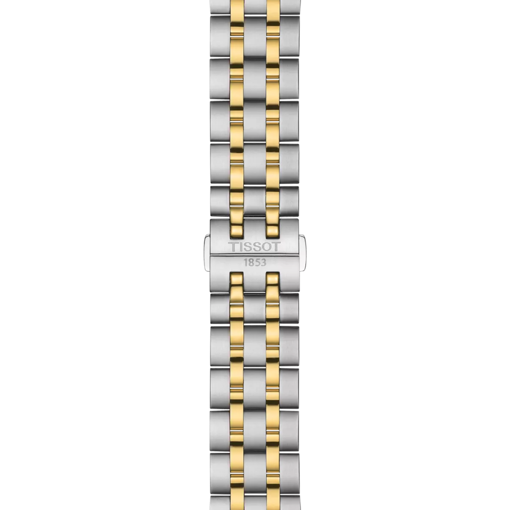 Tissot T1294102203100 Men Analog Quartz Watch with Silver Dial & Two-Tone Stainless Steel Bracelet