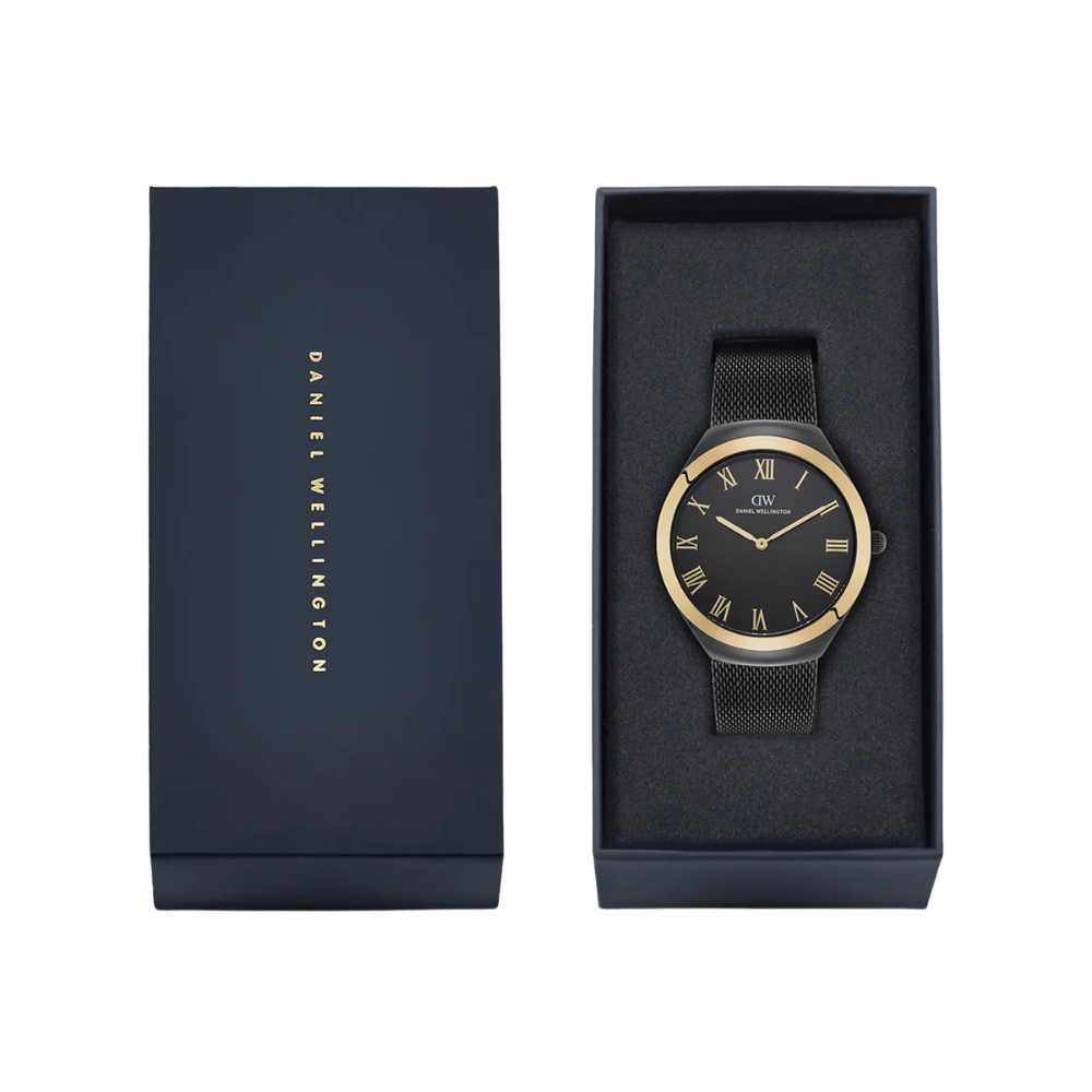 Daniel Wellington DW0DG2702 Black Dial Men's Black Stainless Steel Analog Watch