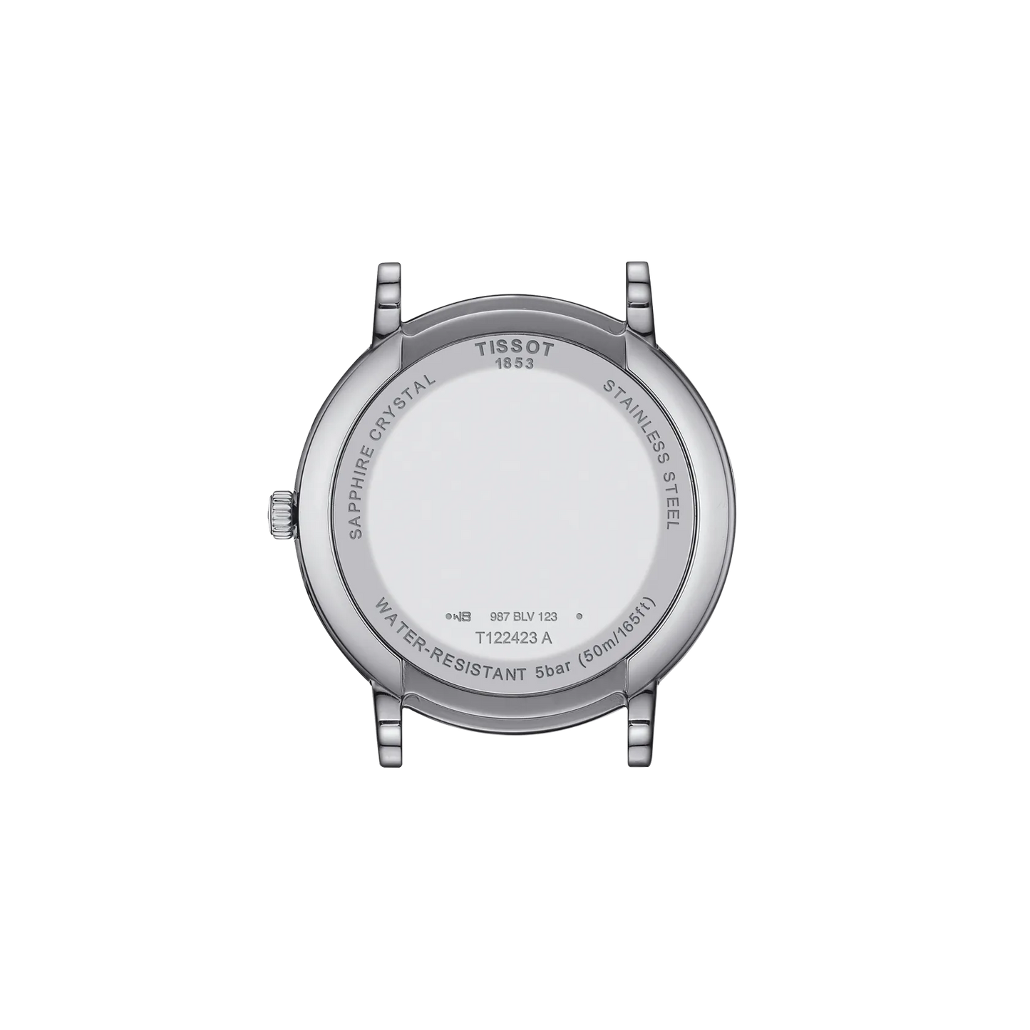 Tissot T1224231103300 Carson Premium Moonphase Silver Dial Stainless Steel Band Men Analog Quartz Watch 40 mm