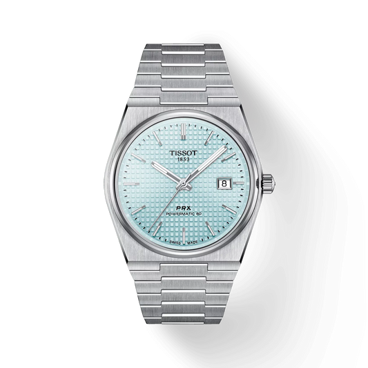 Tissot T1374071135100 Men Analog Automatic Watch with Ice Blue Dial & Stainless Steel Bracelet