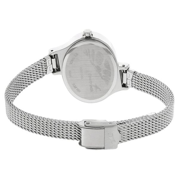 Fastrack 6015SM01 Quartz Analog Black Dial Stainless Steel Strap Women’s Watch