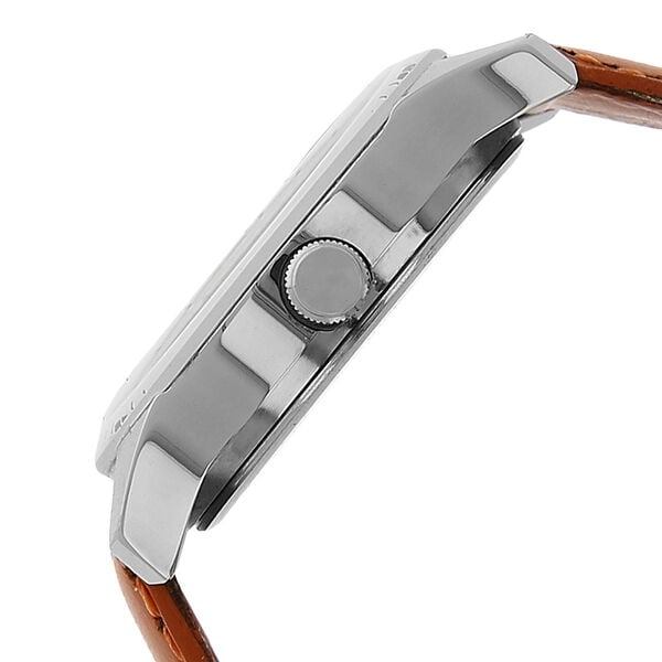 Fastrack 6078SL04 Quartz Analog White Dial Orange Leather Strap Women’s Watch